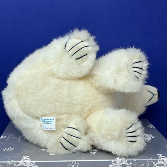 1989 Smithsonian Wild Heritage Collection Plush 8” Polar Bear - Picture 7 of 9